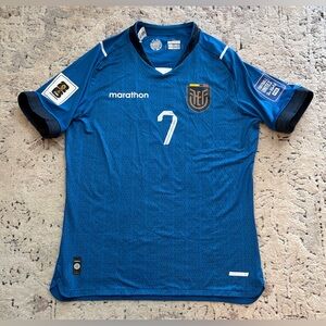 Marathon Authentic WC Qualifiers 2026 Ecuador Pervis Estupiñan Jersey Men’s XL